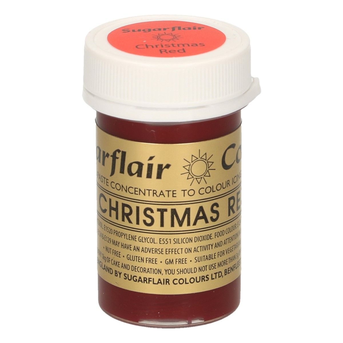 Pastenfarbe Christmas Red-Weihnachtsrot 25g