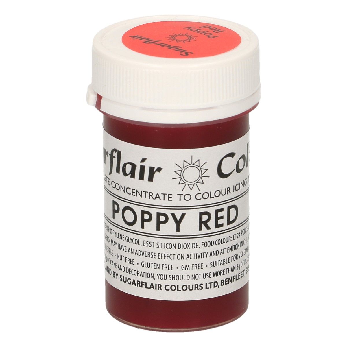 Pastenfarbe Poppy Red-Mohnrot 25g